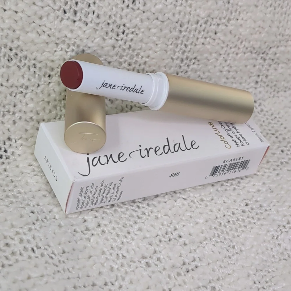 jane iredale ColorLuxe Hydrating Cream Lipstick in Scarlet, 2g/0.07oz